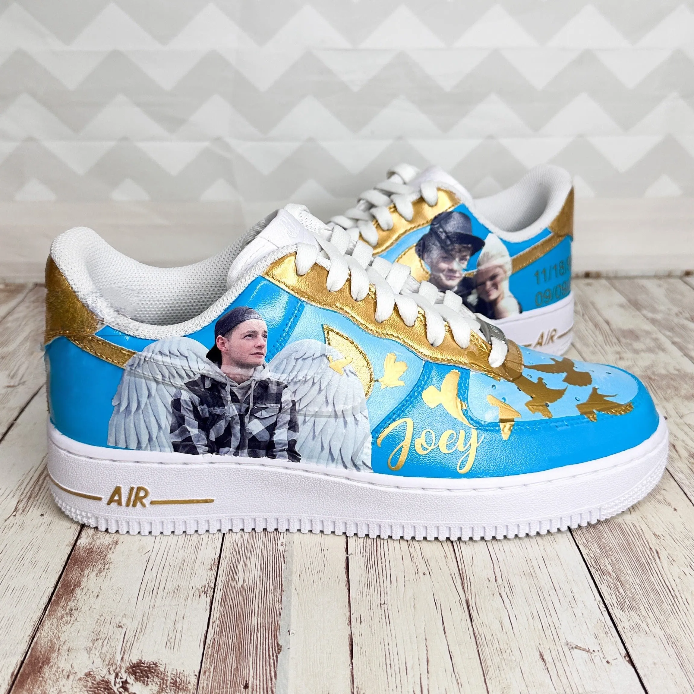 Angel kids Family Custom Air Force 1