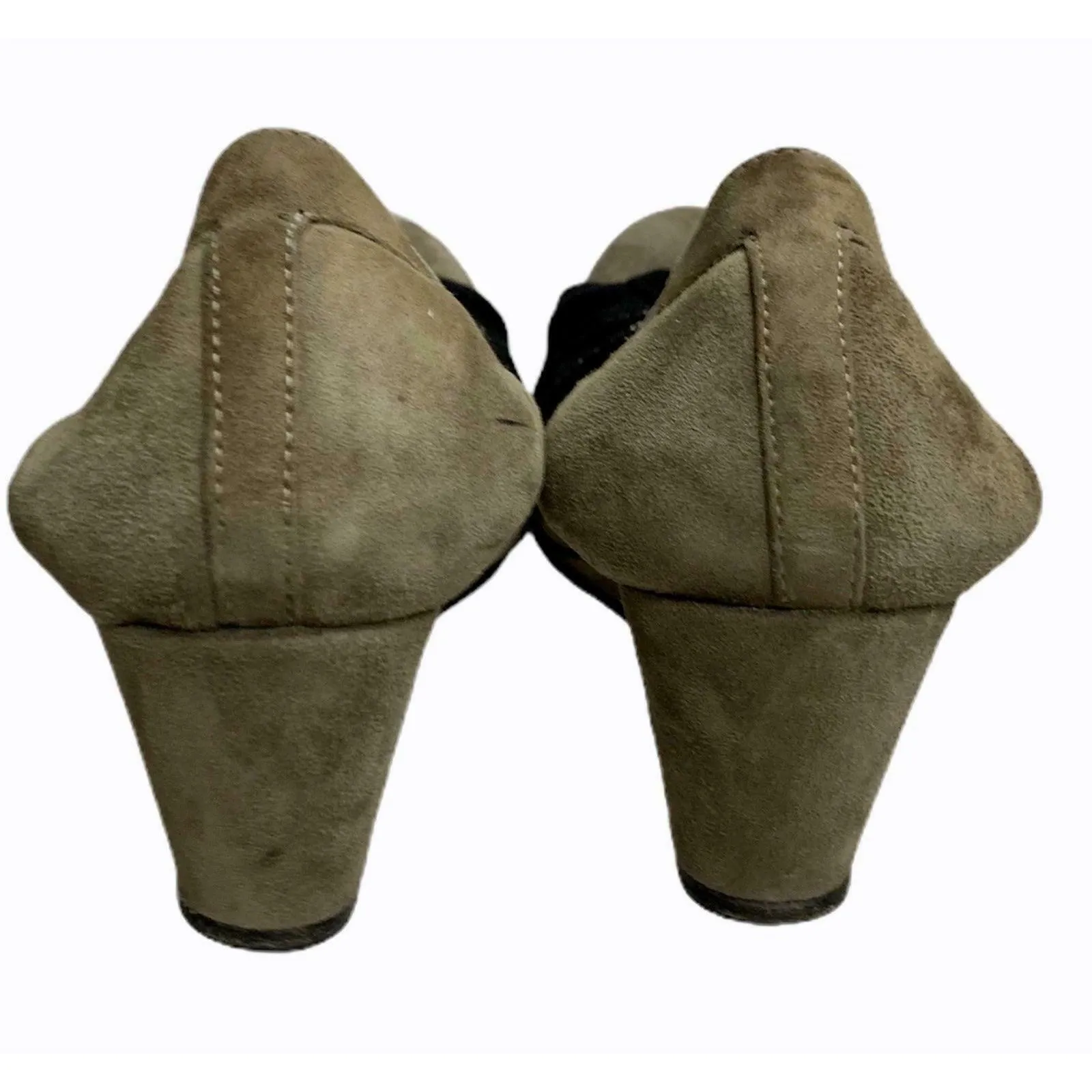 Anyi Lu Rosie Wedge Heels Shoes Comfort Leather Stretch 38 EU