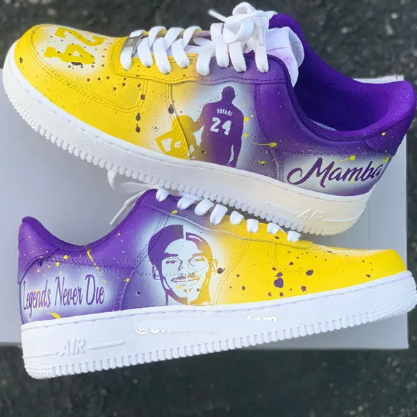 Basketball Star Kobe Bryant Graffiti Custom Air Force 1
