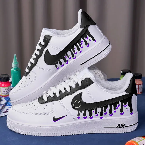 Black Ghost Drip Custom Air Force 1