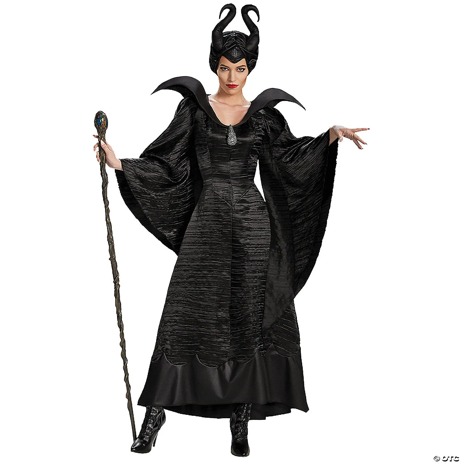 Black Maleficent Christening Costume, Adult