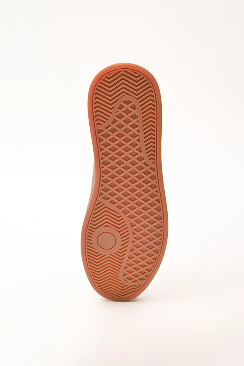Brown Solid Sneakers