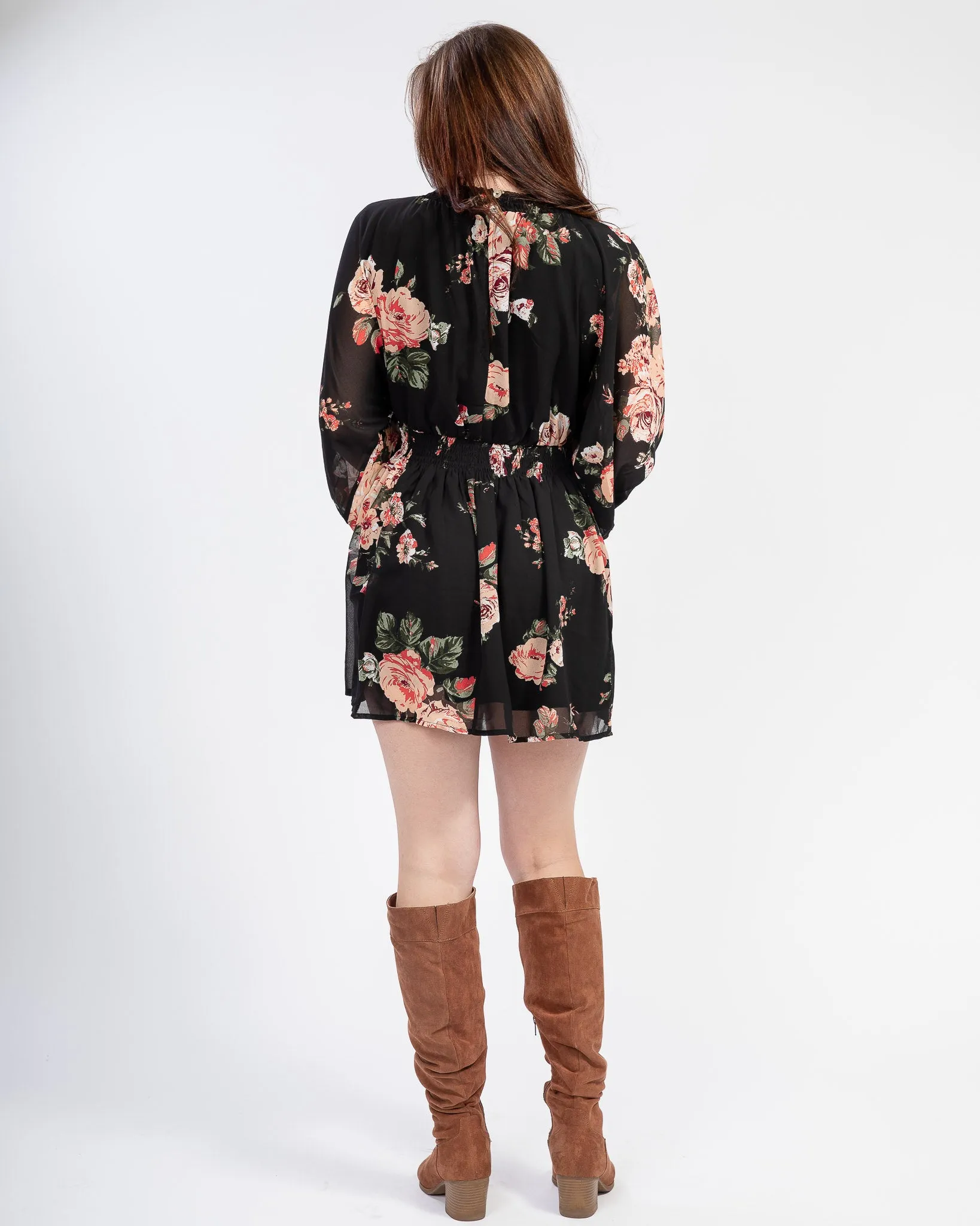 Champagne and Roses Mini Dress