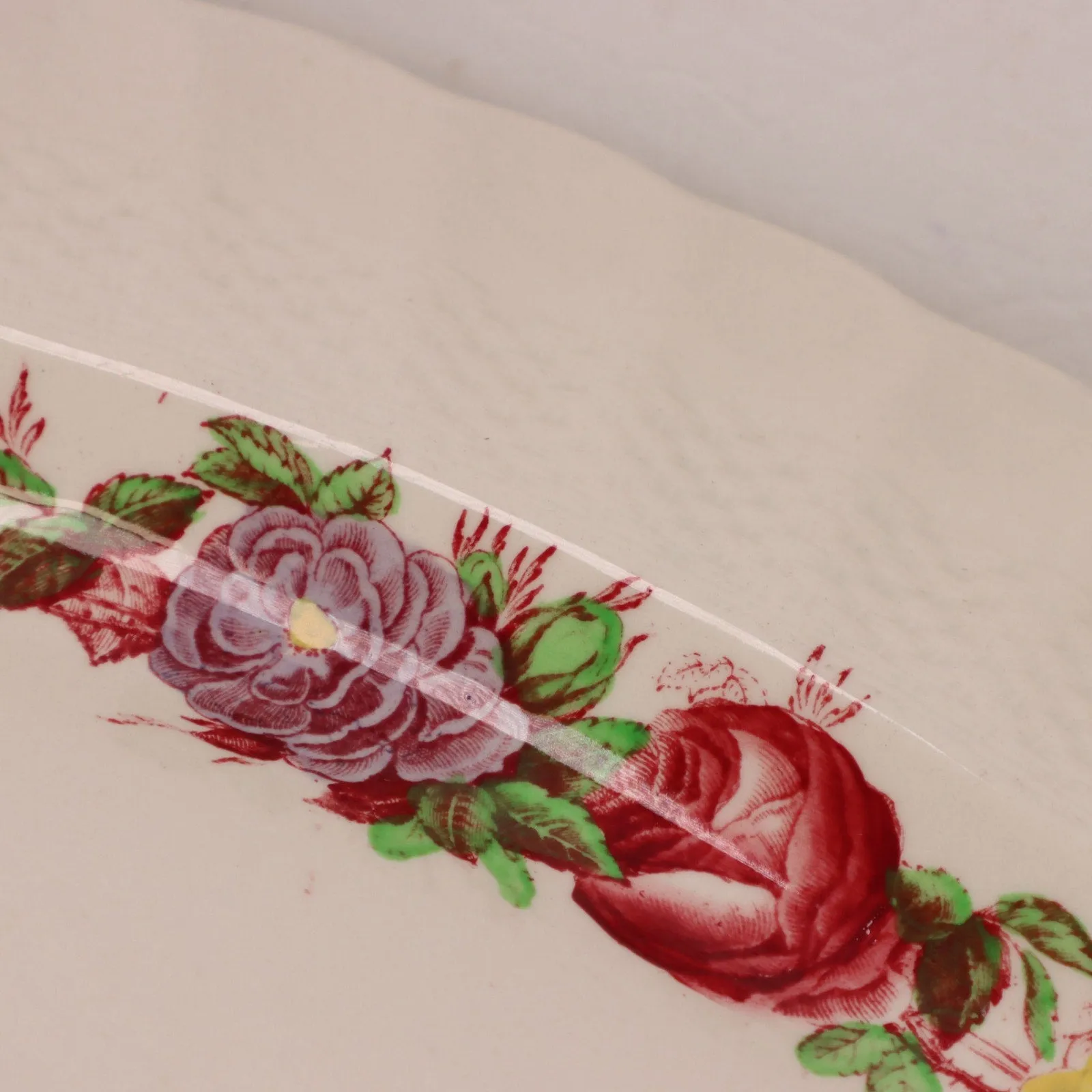 Copeland Spode Rose Briar 17" Oval Serving Platter England 1930's