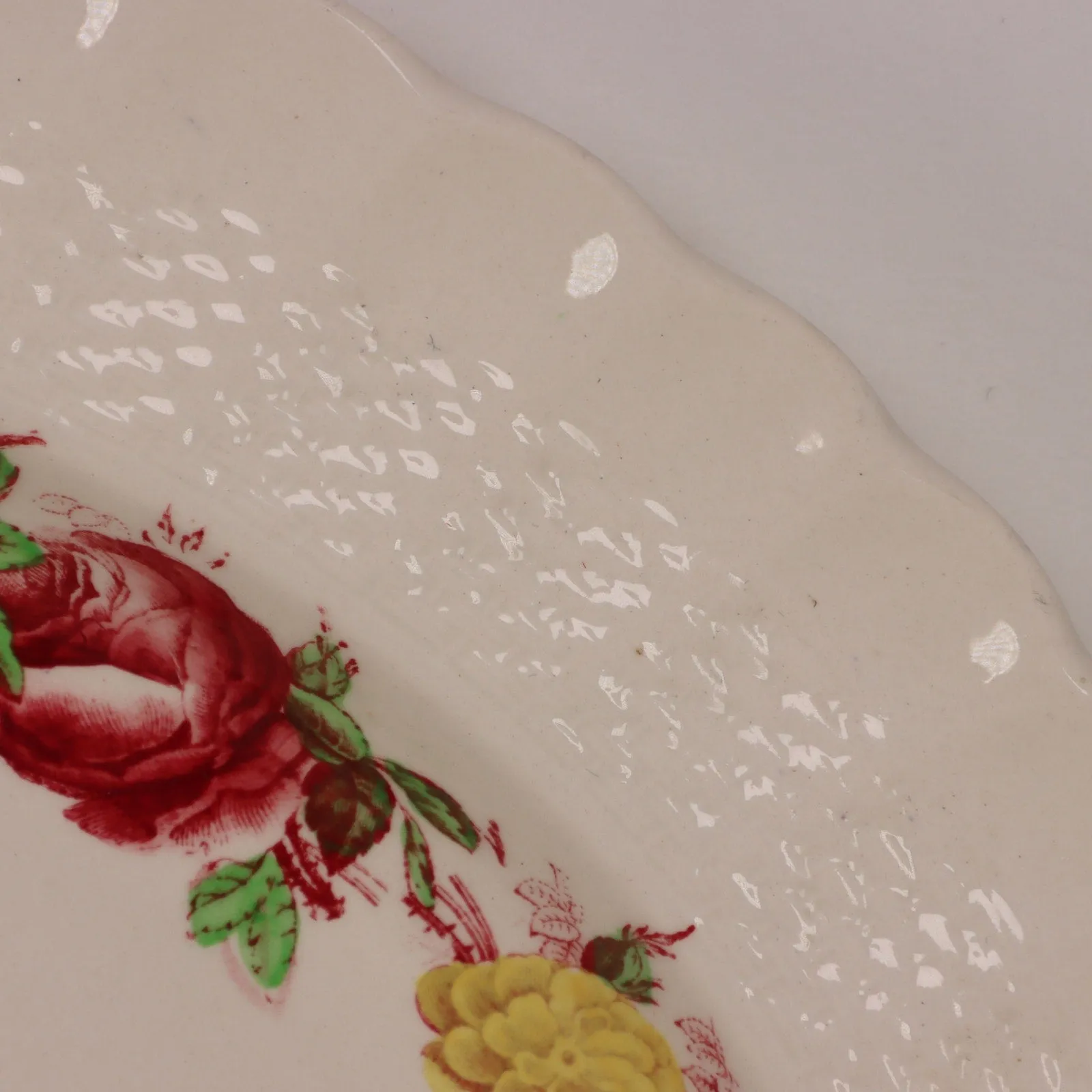 Copeland Spode Rose Briar 17" Oval Serving Platter England 1930's