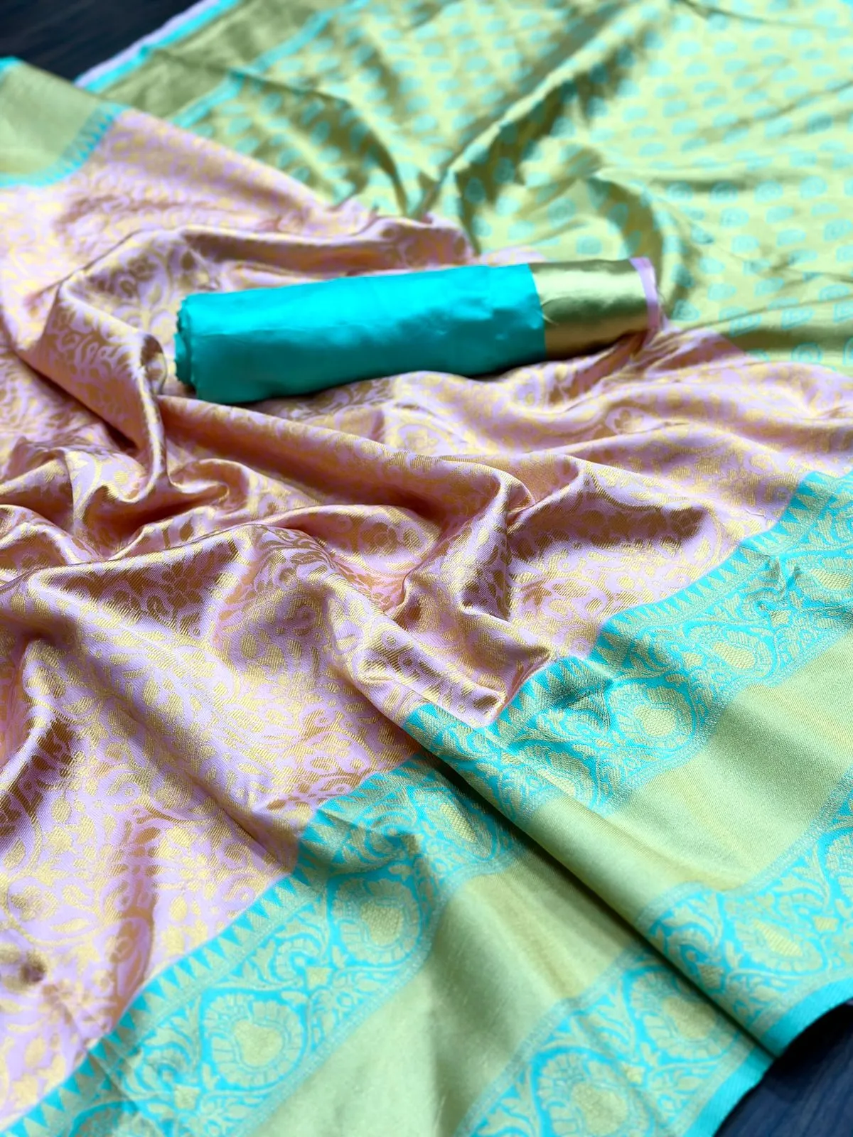 DESIGNER FANCY LICHI SILK SAREE
