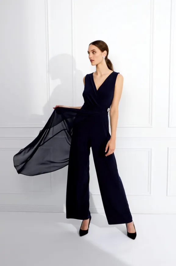 Gathered Chiffon Jumpsuit
