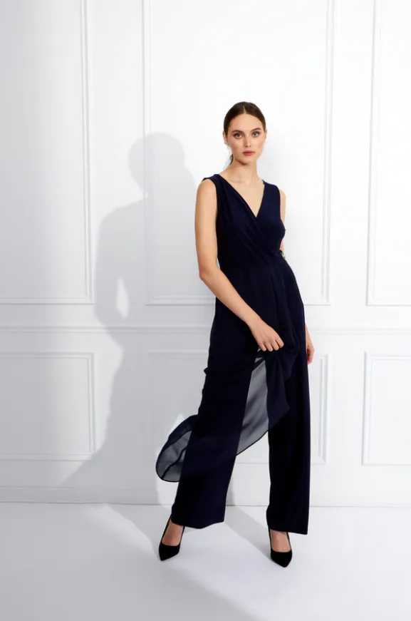 Gathered Chiffon Jumpsuit