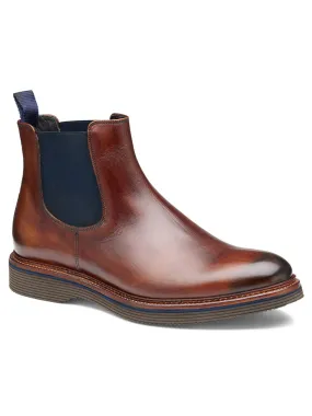 J & M Collection Jenson Chelsea Boot in Brown Hand-Stained Calfskin