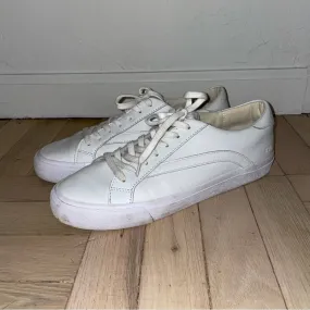 Madewell White Leather Sidewalk Low-Top Sneakers (W10)