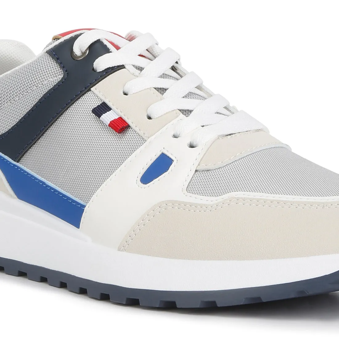 Men's Multicolour Patchwork Casual Sneakers