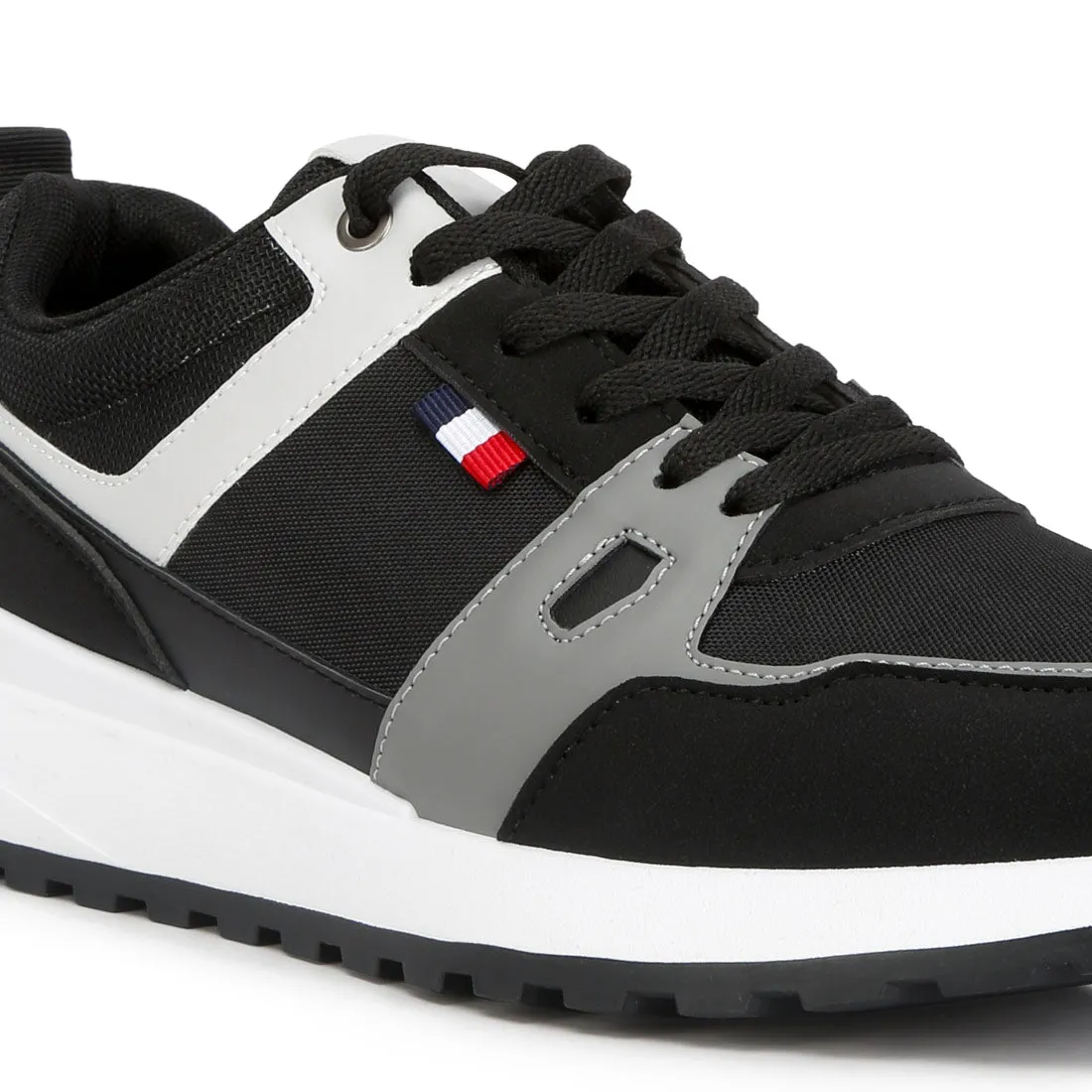 Men's Multicolour Patchwork Casual Sneakers