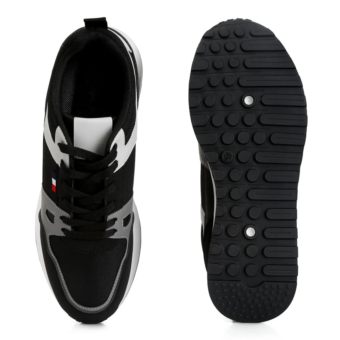 Men's Multicolour Patchwork Casual Sneakers