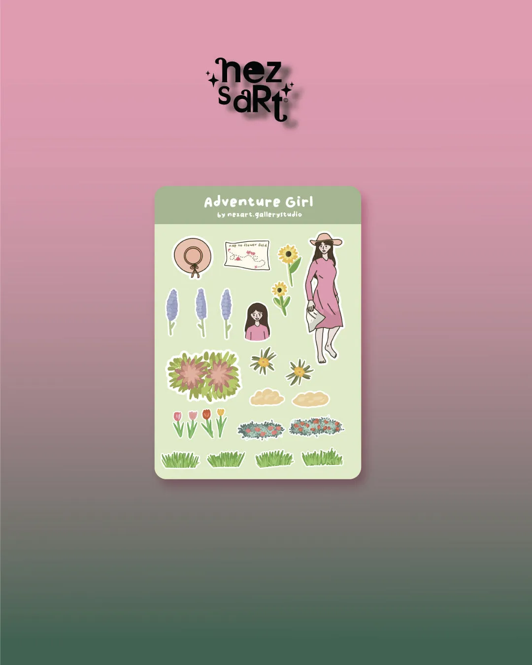 NEZS.ART Adventure Girl sticker