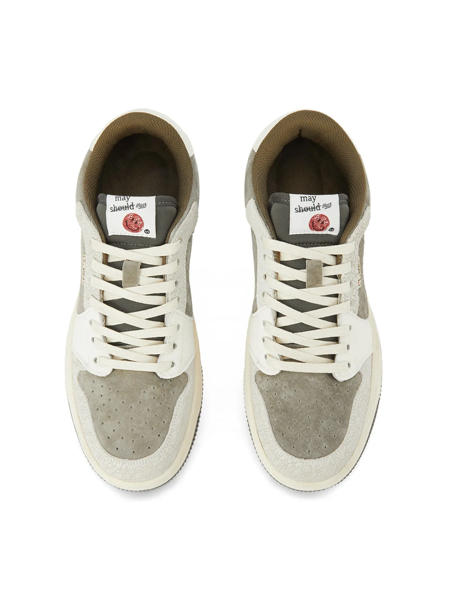 Sneakerhill Smiley Face Embroidery Street Rap Sneakers