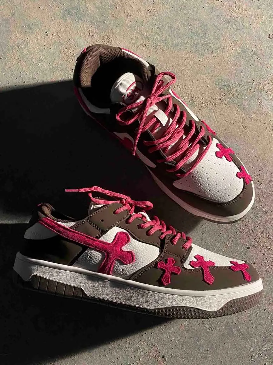 Sneakerhill Splicing Skateboard Sneakers -1420