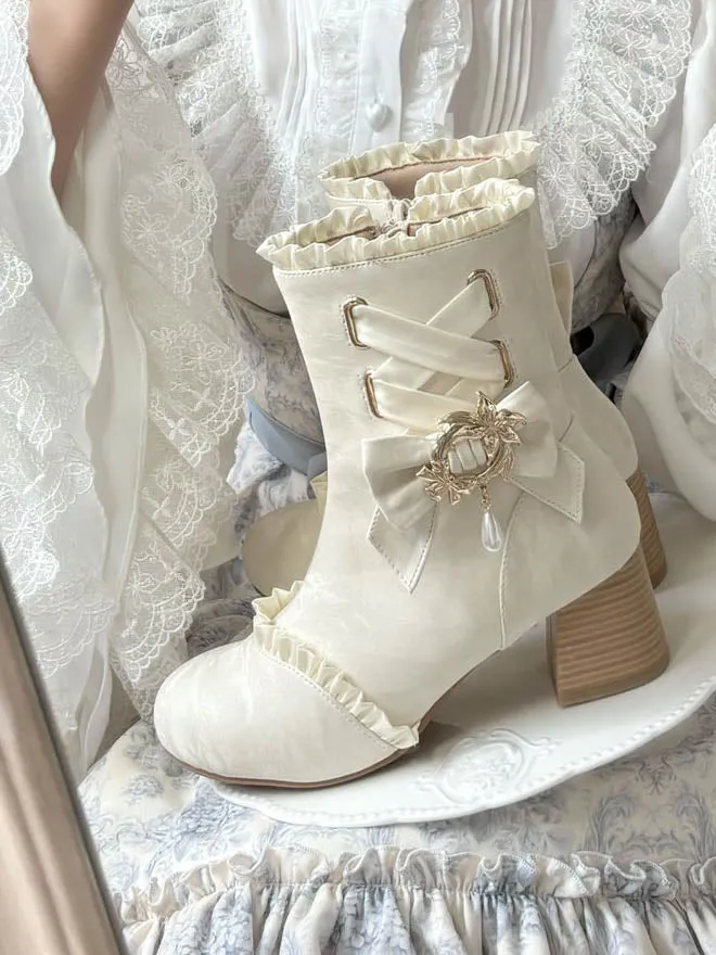White French Autumn-Winter Elegant Lolita Boots