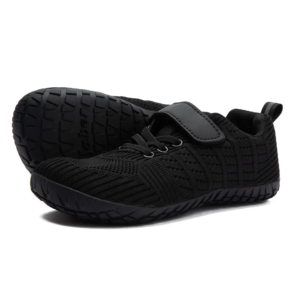 ZZFABER Barefoot Shoes Kids Flexible Mesh Sneakers Soft Wide Toe