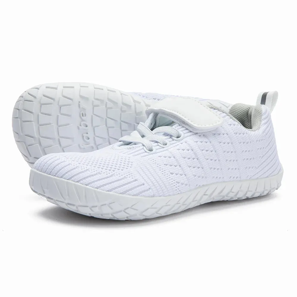 ZZFABER Barefoot Shoes Kids Flexible Mesh Sneakers Soft Wide Toe