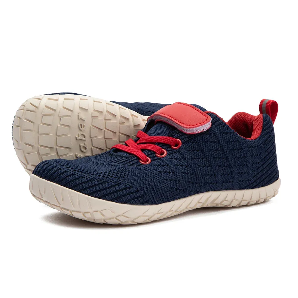 ZZFABER Barefoot Shoes Kids Flexible Mesh Sneakers Soft Wide Toe